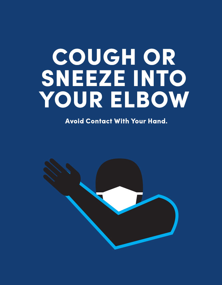 Cough or Sneeze Into Your Elbow